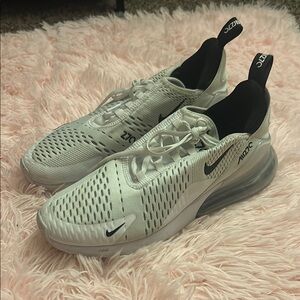 Nike Air Max 270 White and Black Sneakers